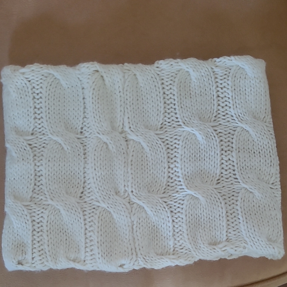 L.L. Bean Ivory Neck Warmer/Infinity Scarf OS